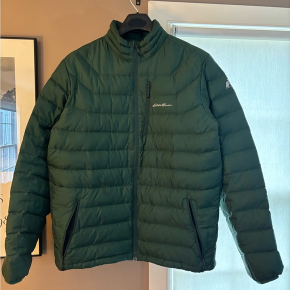 Eddie Bauer First Ascent Down Parka.  Men’s XLT.  Dark green. - Picture 1 of 7